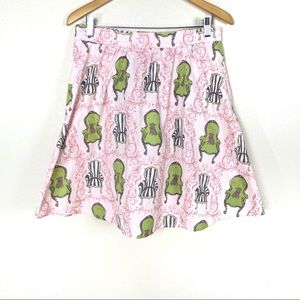 Retrolicious Circle‎ Skirt Puppy Chair Rockabilly Pinup Retro Women’s Large NWOT